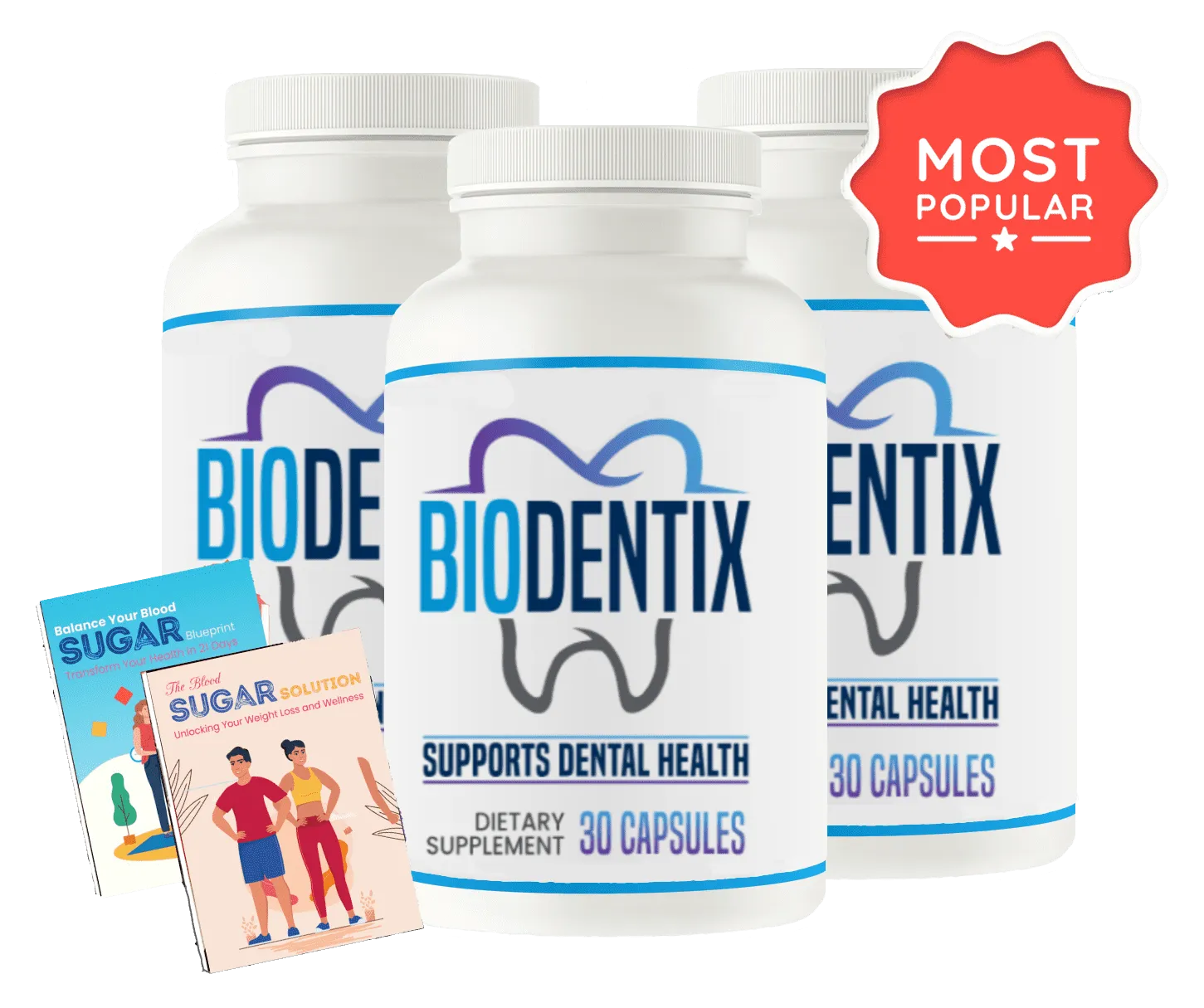 Biodentix oral health supplement bottle